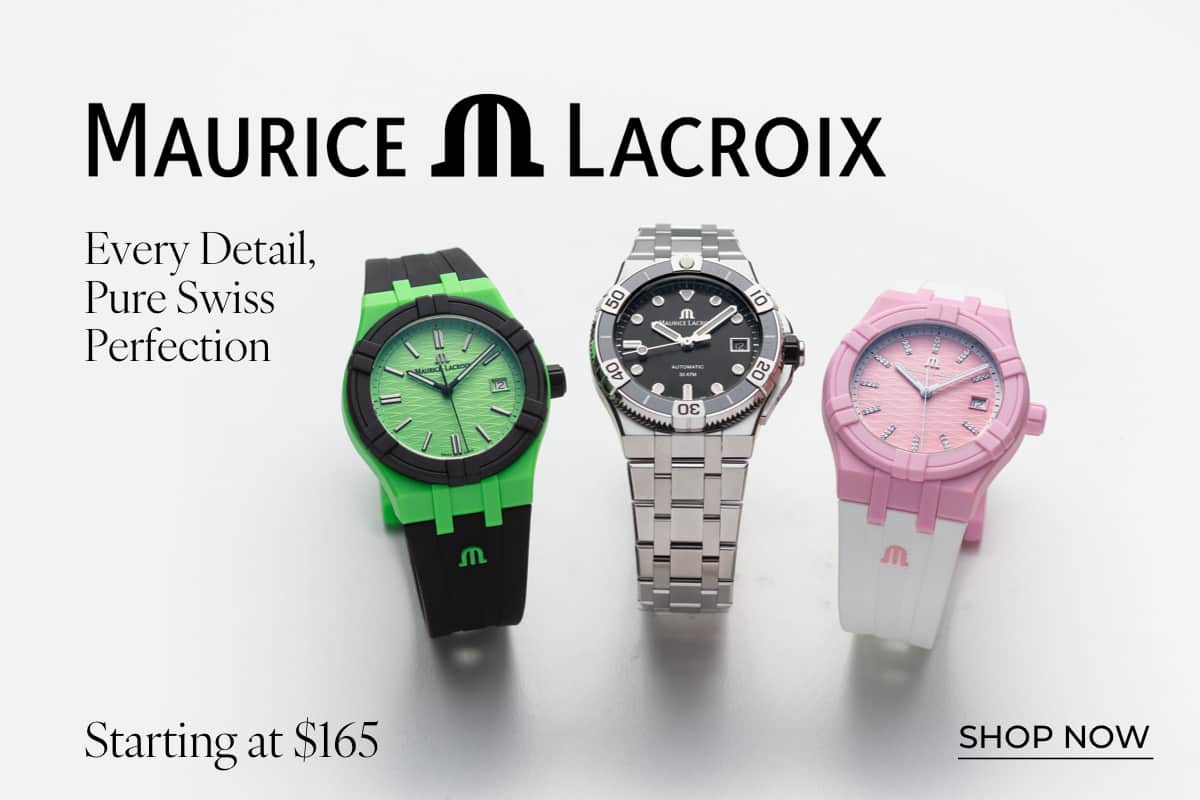 SHOP MAURICE LACROIX DEALS*