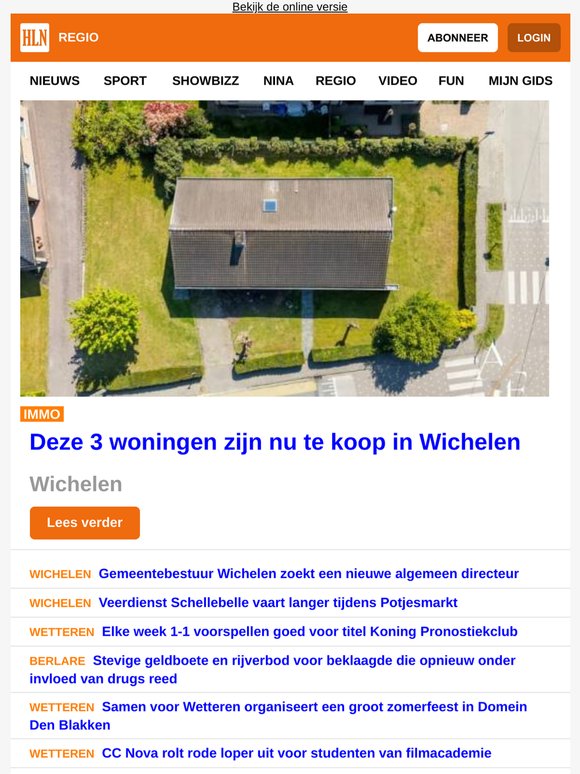 Wichelen: Deze 3 woningen zijn nu te koop in Wichelen - Gemeentebestuur Wichelen zoekt een nieuwe algemeen directeur