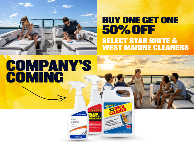 Buy One. Get One 50% OFF Select Star Brite & West Marine Cleaners