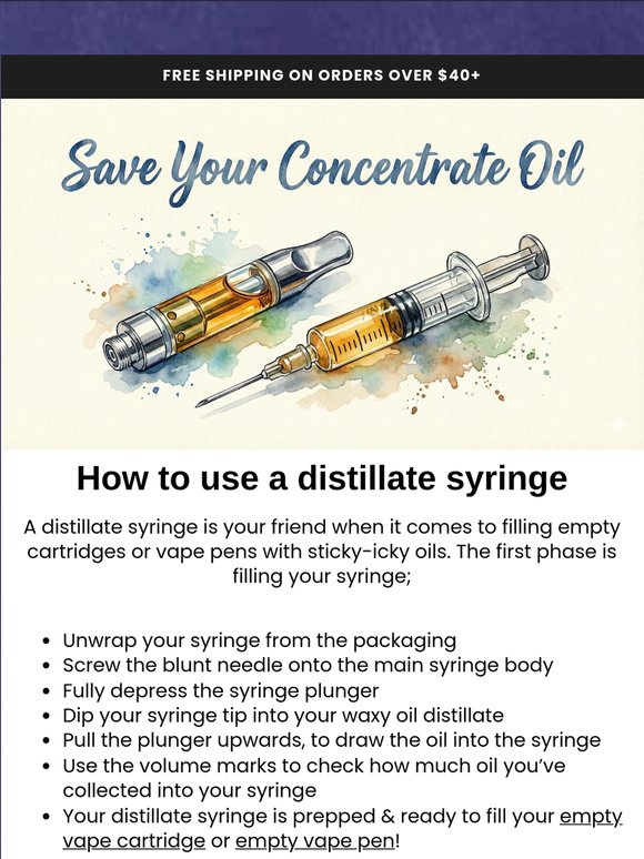 Here’s How To Save The Oil In Weed Carts 💧