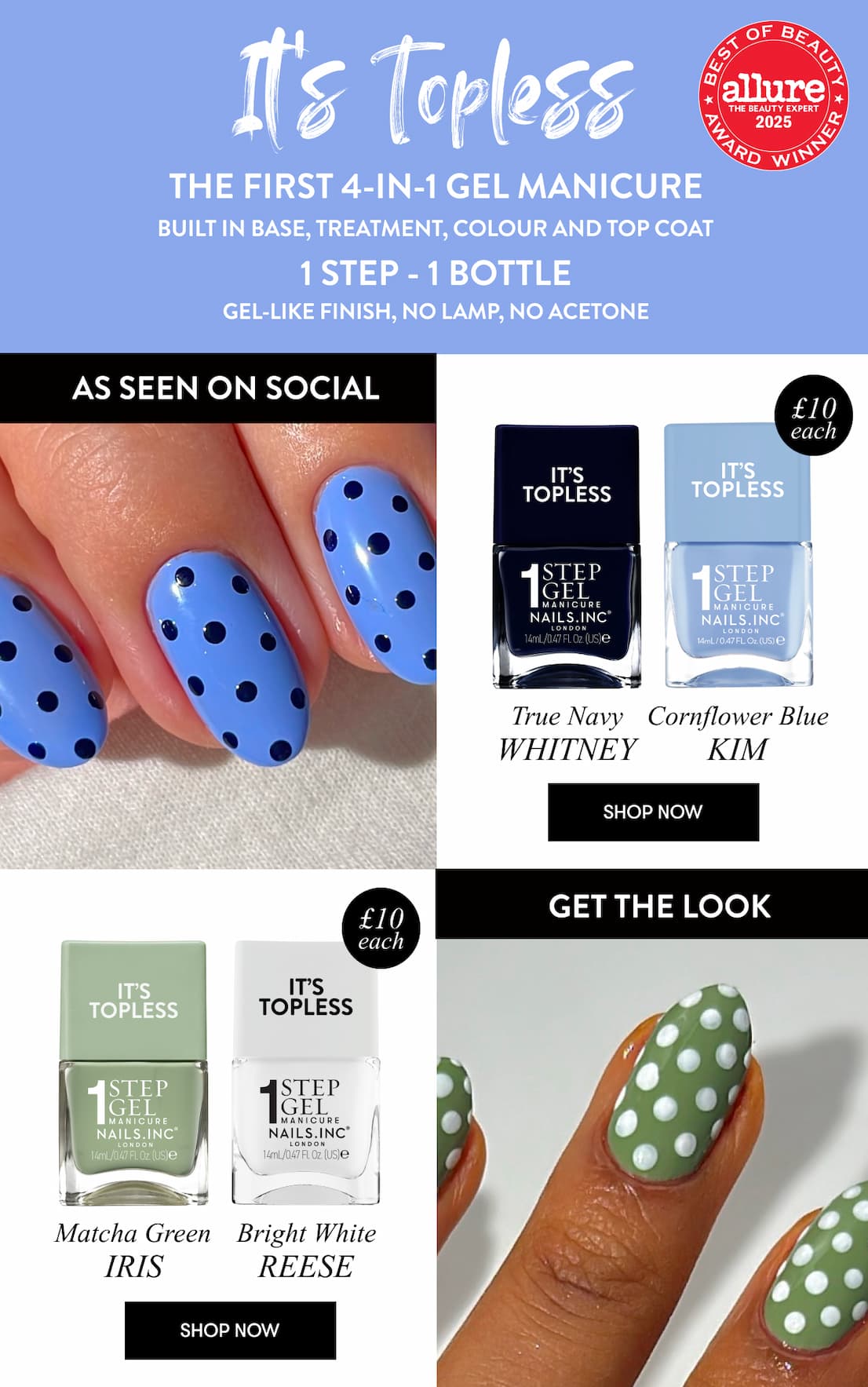 Polka dots with It's Topless
