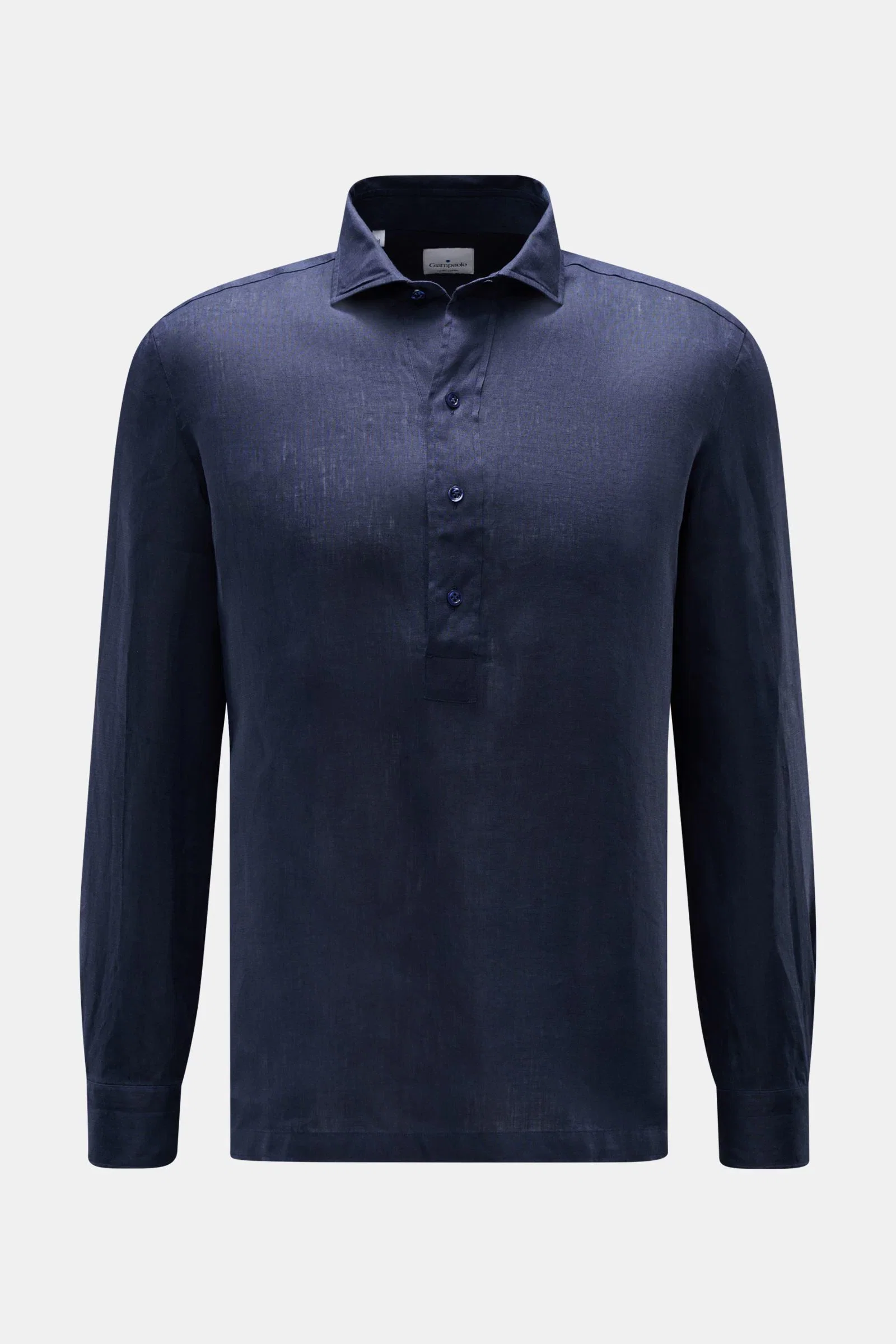 Leinen Popover-Hemd navy