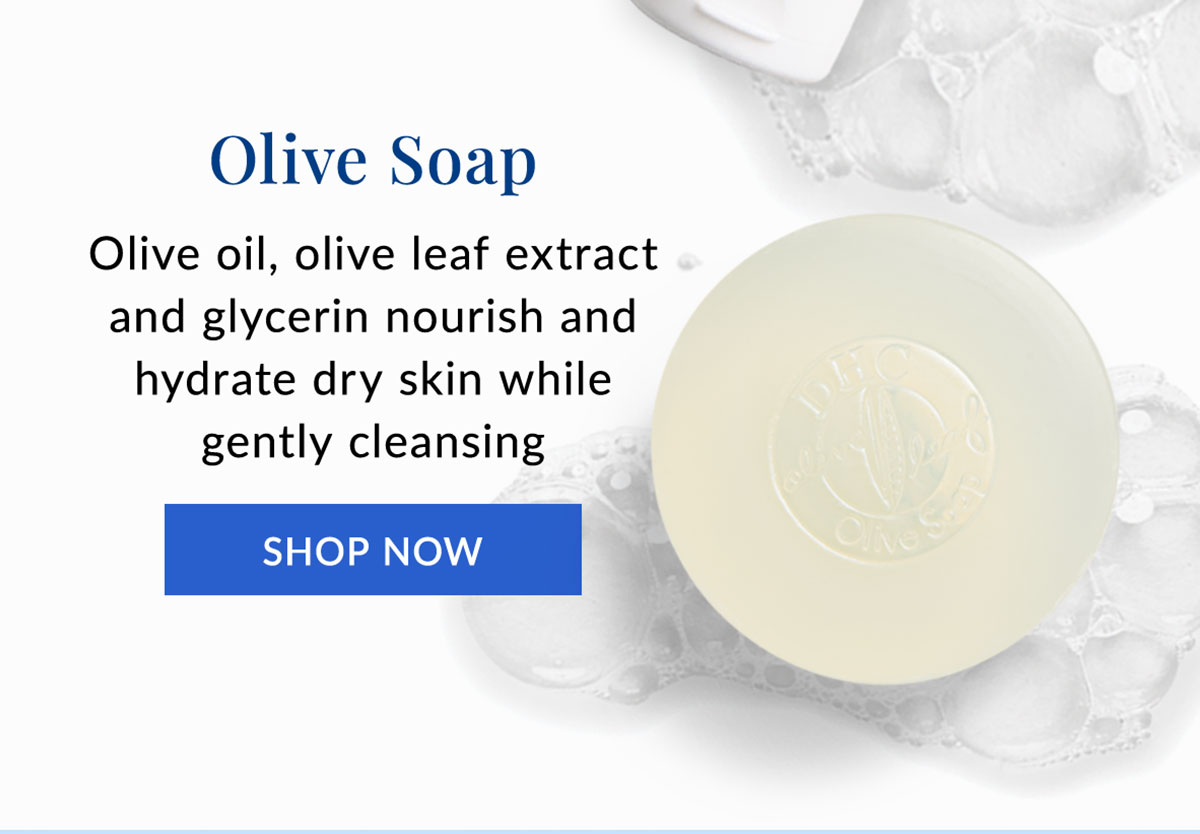 Olive Soap nourishes and hydrates dry skin