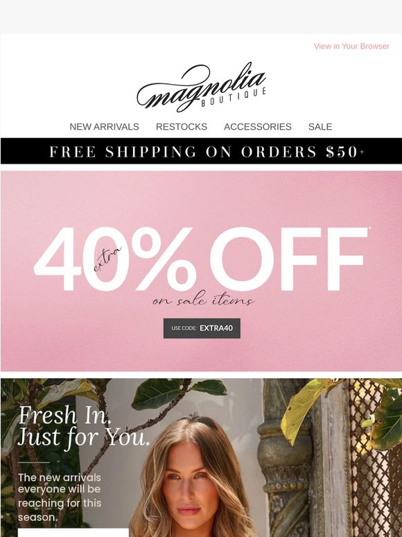 Your new favorite outfit is here + 40% off!