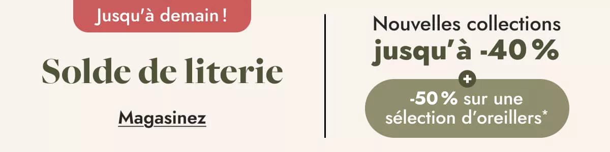 Solde de literie