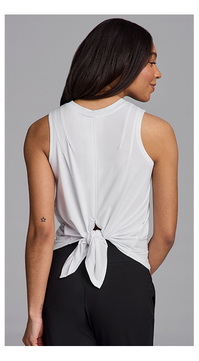 Courtside Tie Back Tank