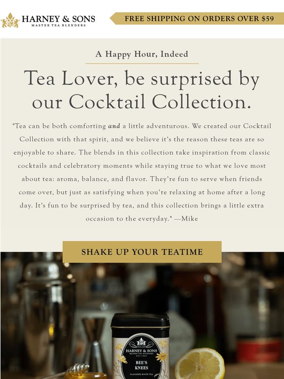 🍸 It’s a happy hour when your tea is inspired by cocktails.
