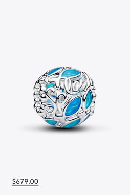 Blue Octopus Charm