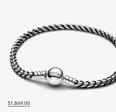 Black Cord Box Chain Bracelet