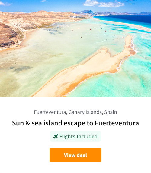 Sun &amp; sea island escape to Fuerteventura
