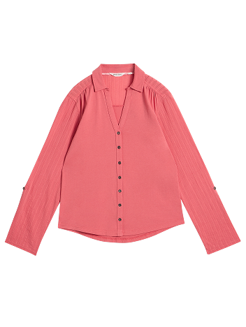 Shop Annie Mix Jersey Collared Shirt