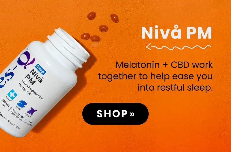 Nivå PM: Melatonin + CBD work together to help ease you into restful sleep. SHOP NOW »