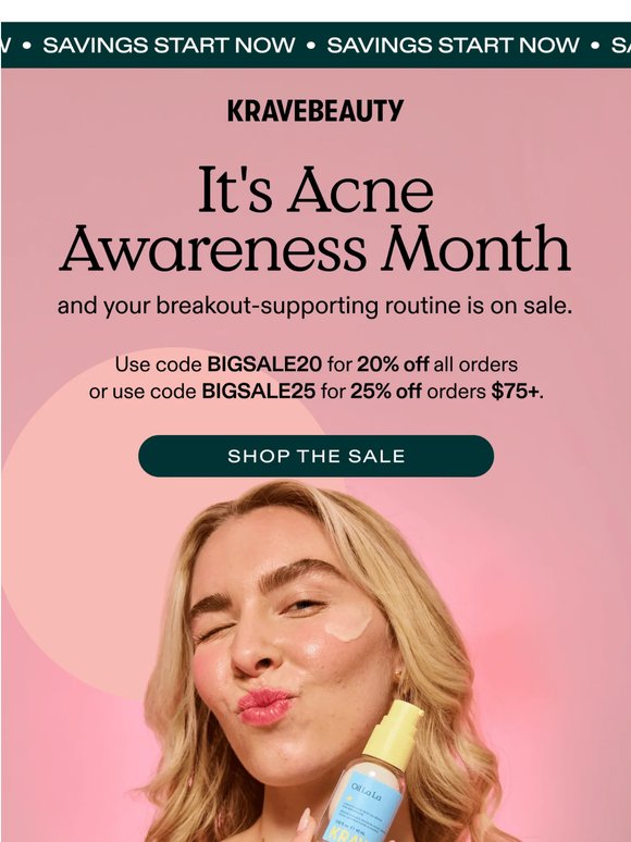 Clearer-looking skin, now up to 25% off