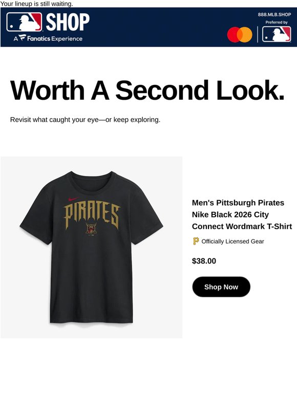 Your Men's Pittsburgh Pirates Nike Black 2026 City...