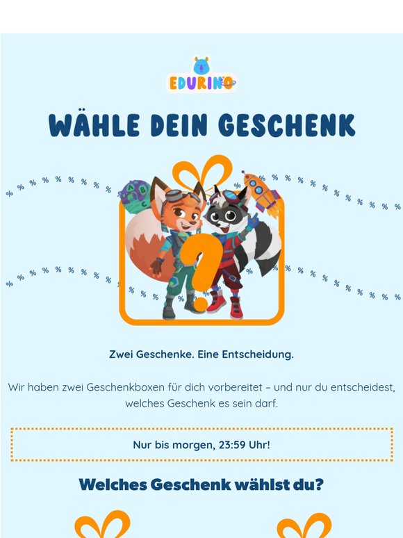 NEU: Wähle dein Geschenk 💙
