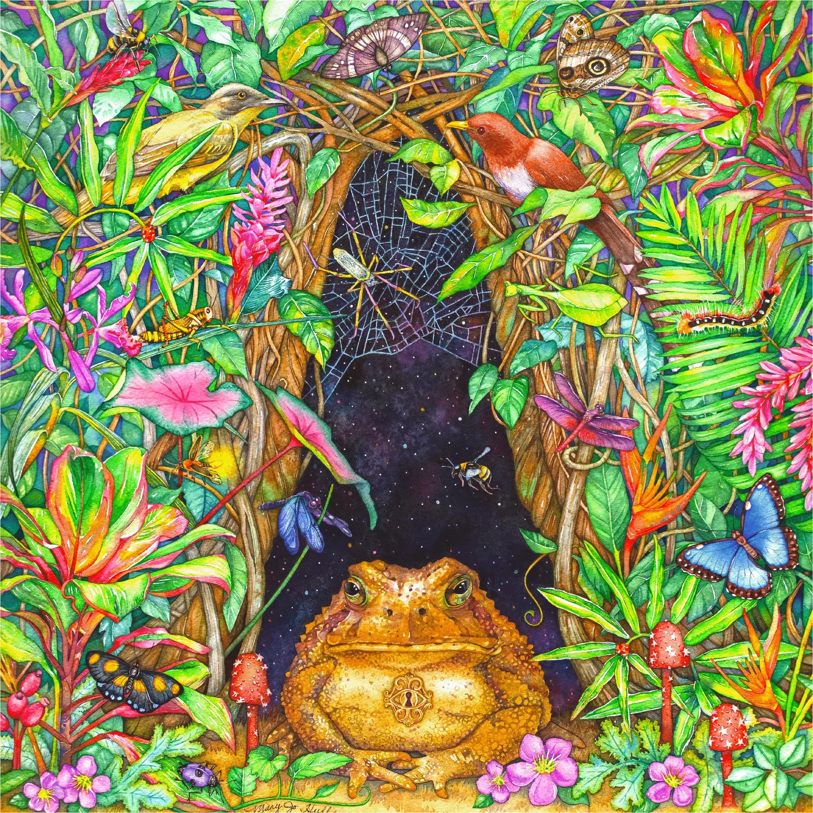 Treasure Box Toad wooden jigsaw puzzle