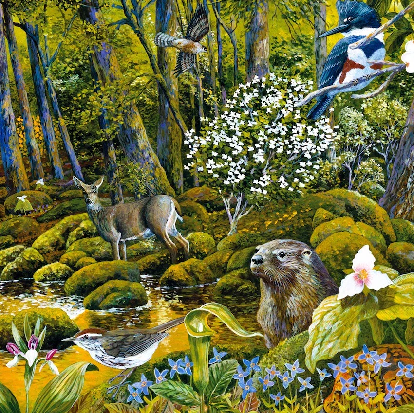Great Smoky Mountains wooden jigsaw puzzle