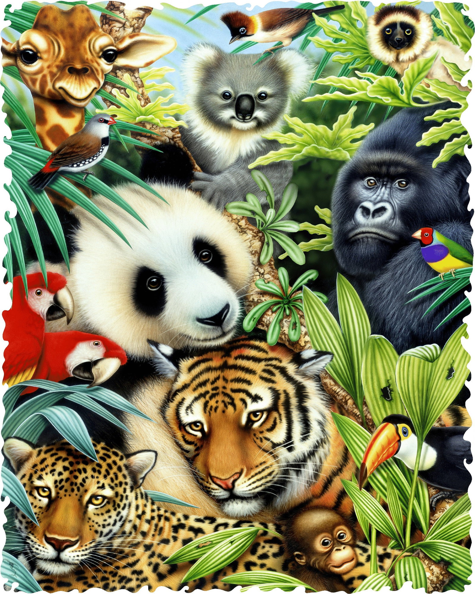 Creature Comforts wooden jigsaw puzzle