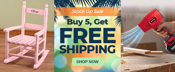 Buy 5, Get Free Shipping