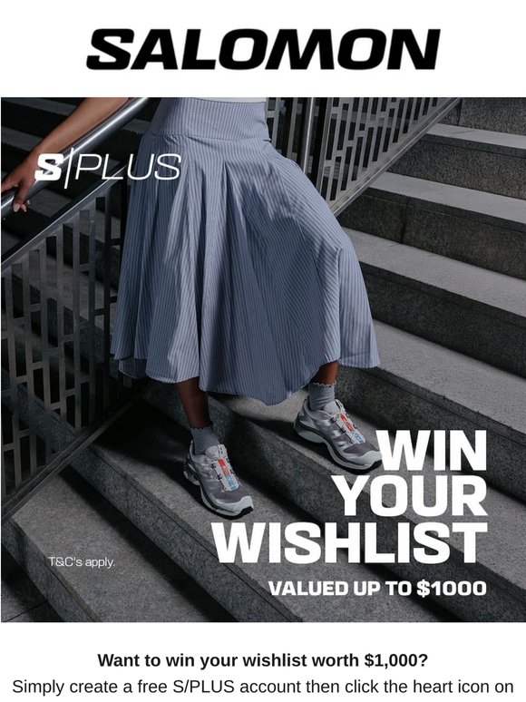 $1,000 to Spend at Salomon - Enter Now!