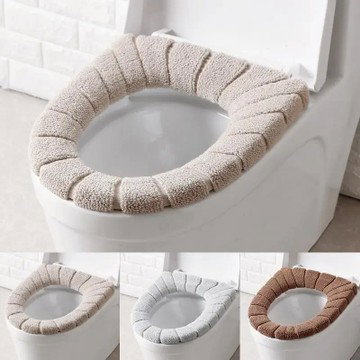 Warm Acrylic Toilet Seat Mat (Washable)