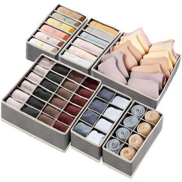 Foldable Drawer Organizer Set for Underwear & Accessories