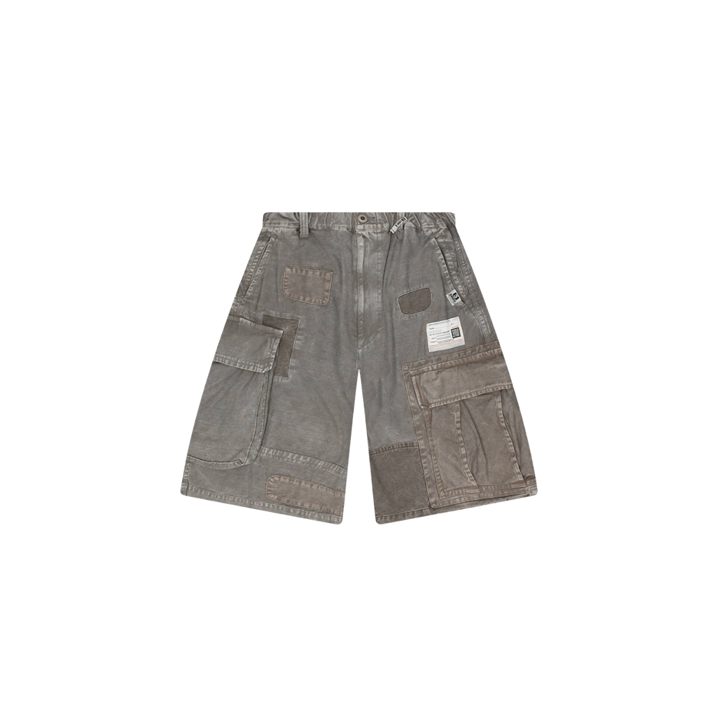Repaired Cargo Shorts - Light Grey