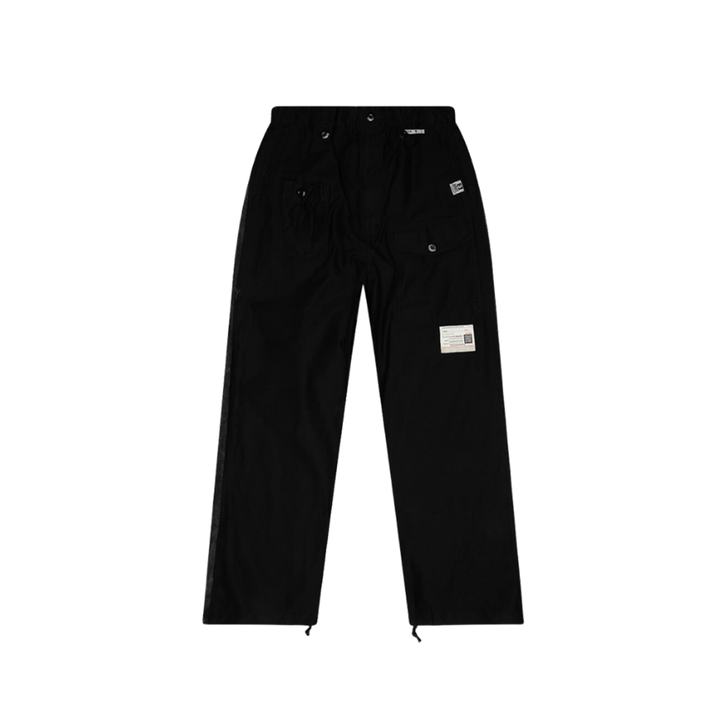 Sweat Pants Combined Cargo Pants - Black