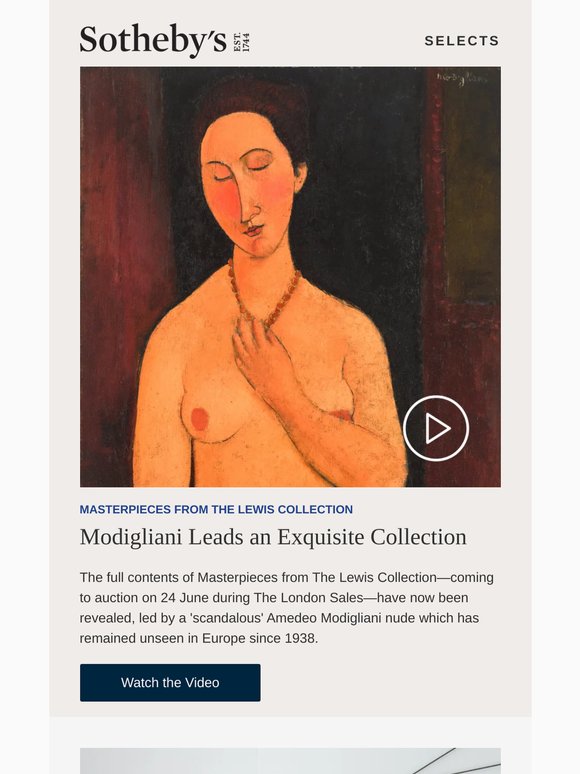 Unveiling All the Masterpieces from the Lewis Collection