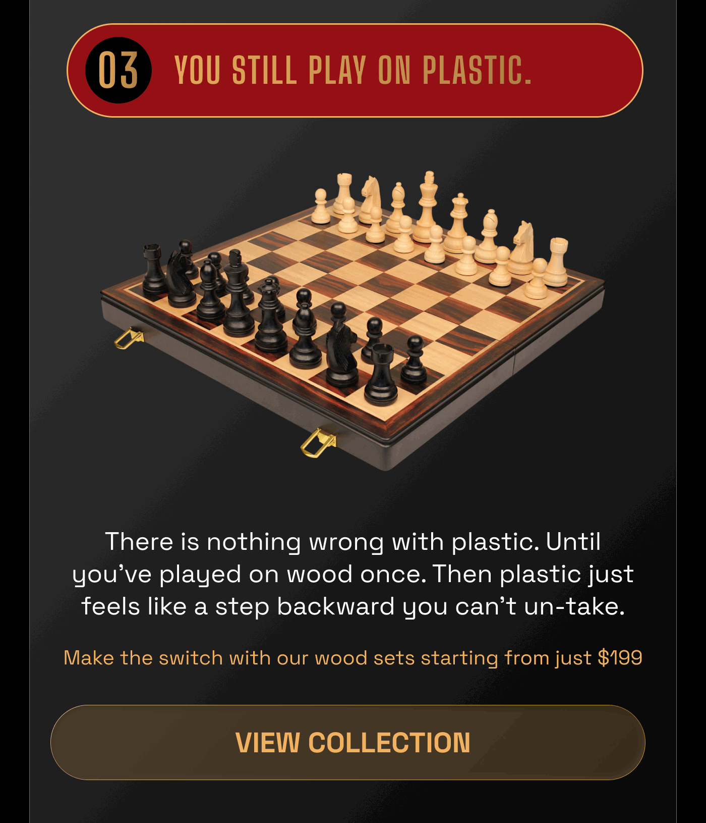 You still play on plastic 