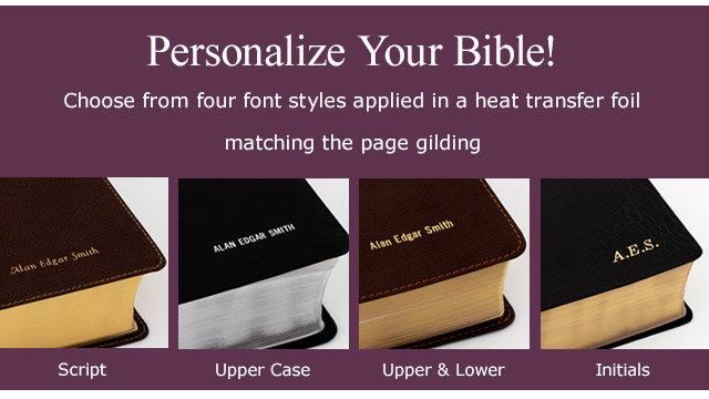Personalize Your Bible!