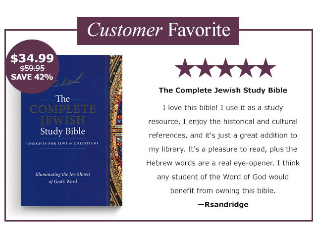 Customer Favorite | The Complete Jewish Study Bible