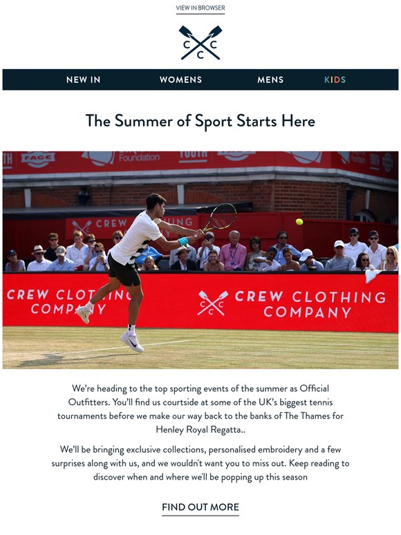 The Summer of Sport starts here 🎾🚣