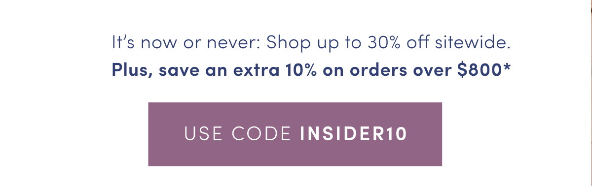 Up to 30% Off Sitewide