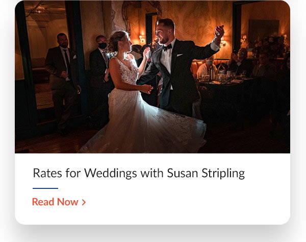Rates for Weddings with Susan Stripling