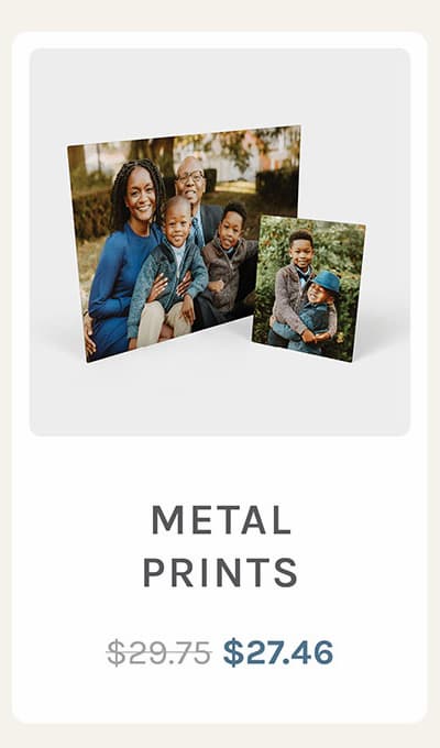 Metal Prints $27.46