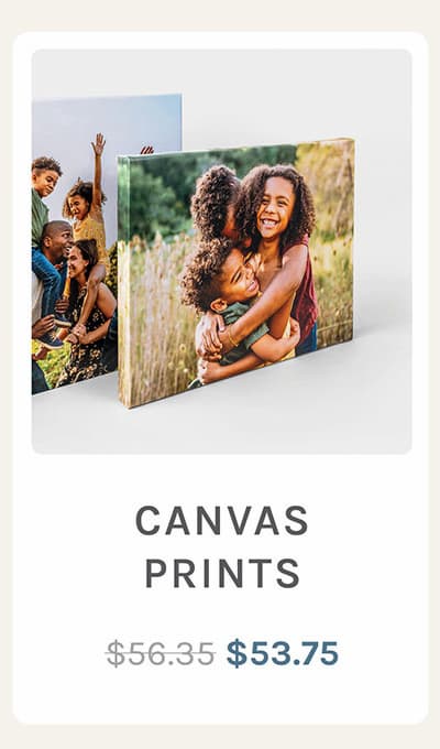 Canvas Prints $53.75