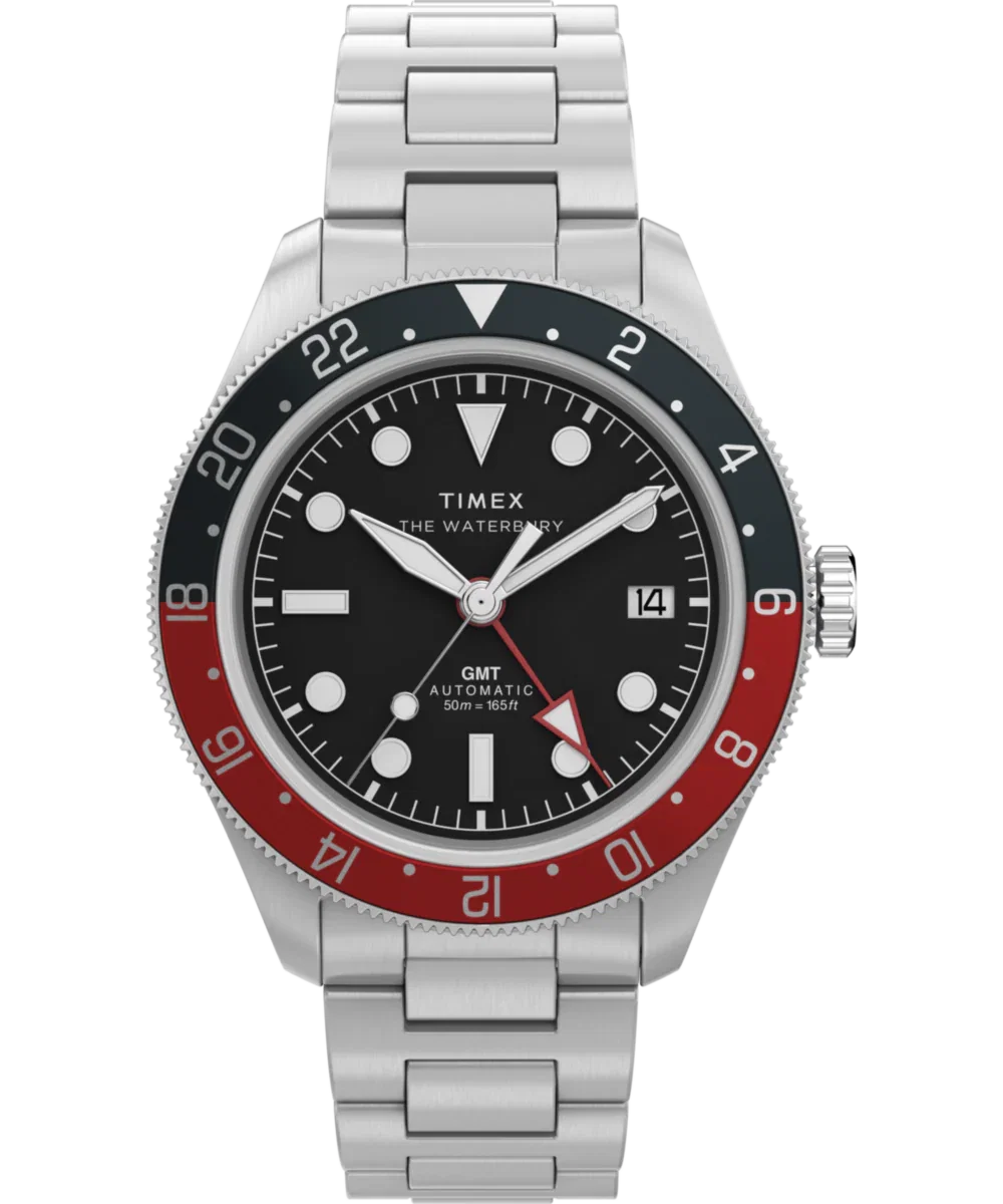 Image of Waterbury Heritage Automatic GMT 41.5mm Stainless Steel Bracelet Watch