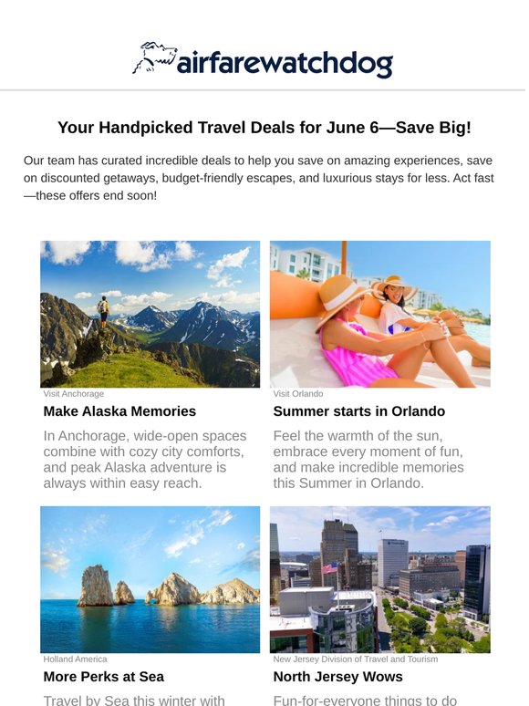 6 Great Destinations This Season — Adventure, Beaches, Cruises & More