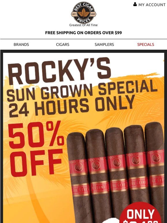 🌞Rocky Sun Grown Fiver: $24.99