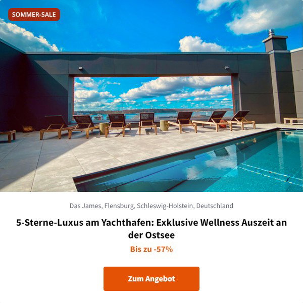 5-Sterne-Luxus am Yachthafen: Exklusive Wellness Auszeit an der Ostsee
