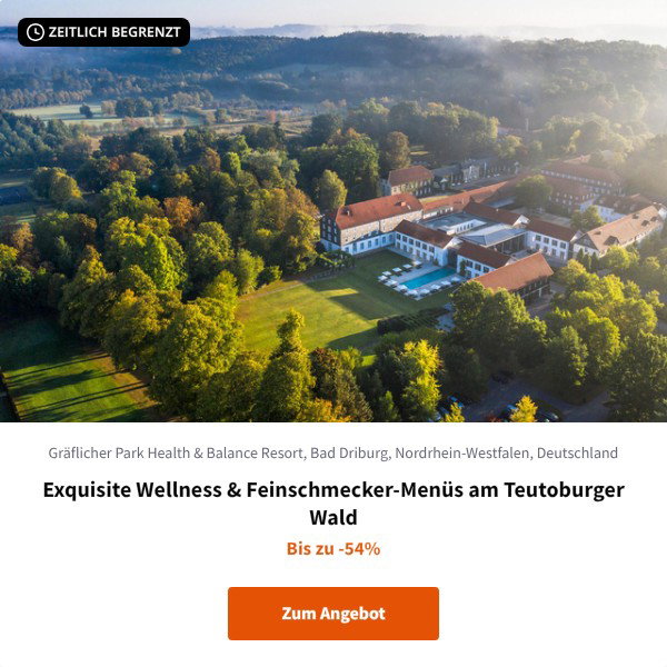 Exquisite Wellness & Feinschmecker-Menüs am Teutoburger Wald