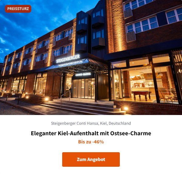 Eleganter Kiel-Aufenthalt mit Ostsee-Charme