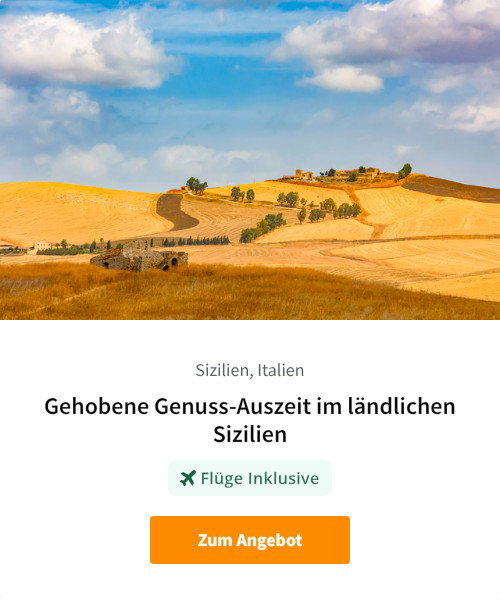 Gehobene Genuss-Auszeit im ländlichen Sizilien