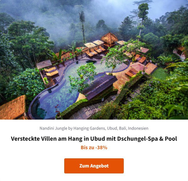 Versteckte Villen am Hang in Ubud mit Dschungel-Spa & Pool