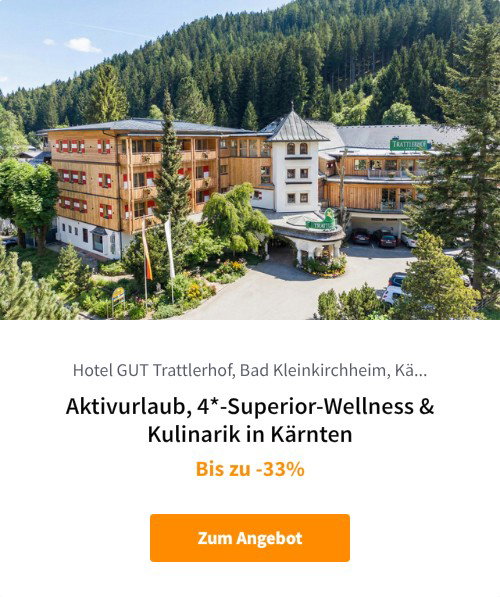 Aktivurlaub, 4*-Superior-Wellness &amp; Kulinarik in Kärnten