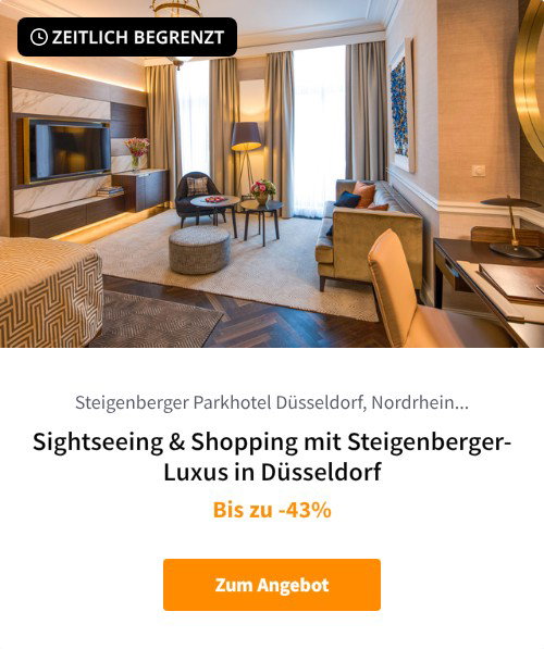 Sightseeing &amp; Shopping mit Steigenberger-Luxus in Düsseldorf