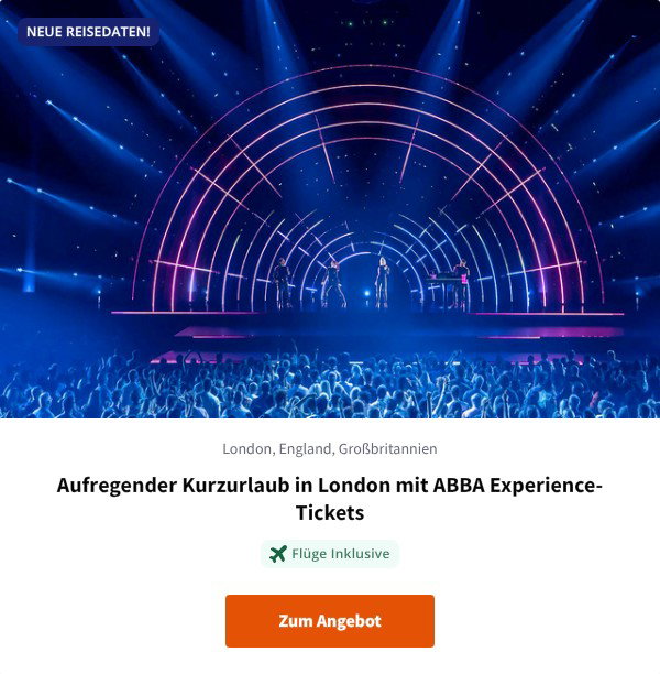 Aufregender Kurzurlaub in London mit ABBA Experience-Tickets