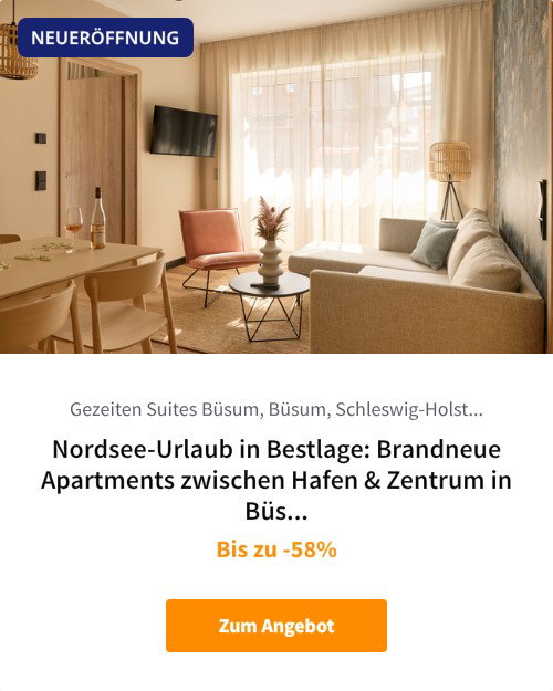 Nordsee-Urlaub in Bestlage: Brandneue Apartments zwischen Hafen &amp; Zentrum in Büsum