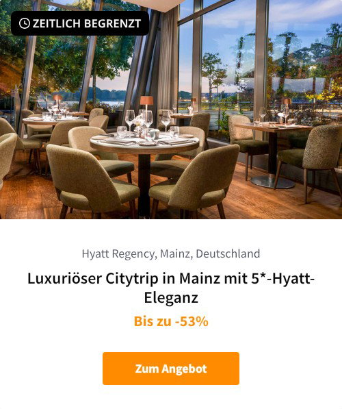 Luxuriöser Citytrip in Mainz mit 5*-Hyatt-Eleganz